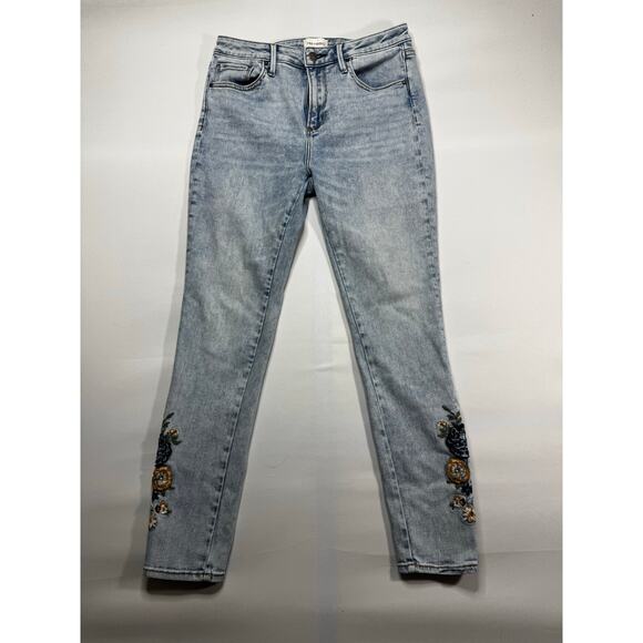 Driftwood Women's Jacki High Rise Embroidered Ankle Skinny Jeans - Size 28x27.5 - Picture 1 of 6